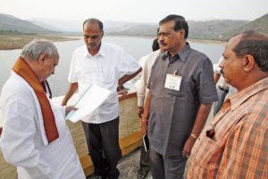 inspection of kalyani dam