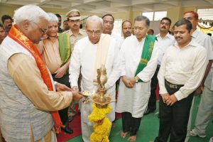 HE Governor of MP lightining the lamp