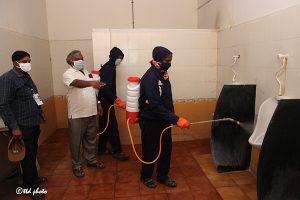 Sanitizer Spray at Toilets 1