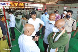 TTD EO INSPECTS TOKEN COUNTERS AT MUNCIPAL OFFICE