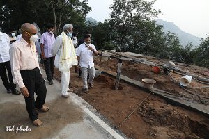 TTD CHAIRMAN INSPECTING ONGOING REPAIR WORKS IN SECOND GHAT ROAD2