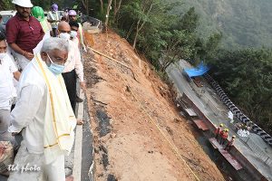 TTD CHAIRMAN INSPECTING ONGOING REPAIR WORKS IN SECOND GHAT ROAD9