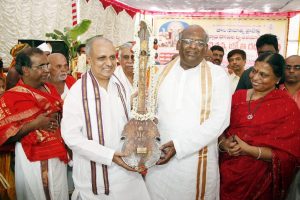 chairman and eo carrying Sri Jagannatha 200year old Thambura
