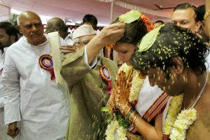 governor and cm blessing british bride