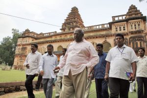 ttd chairman visit to chandragiri fort