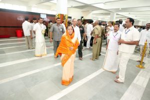 PRESIDENT OF INDIA inside new annadanam complex