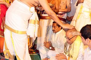 chief priest blessing president of india at tml