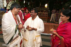 ap minister sri pitani satyanarayana with eo