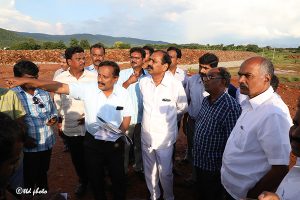 TTD Board Special Invitee Sri B Karunakar Reddy inspecting Balaji Reservoir1
