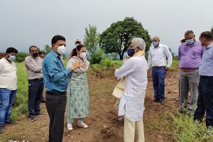 CHAIRMAN INSPECTS SV TEMPLE LAND IN JAMMU