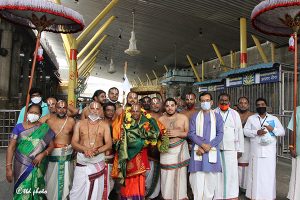 Temple Honors to Pedda Jeeyars Swami sri Pat