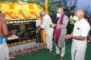 Laying of foundation stone for Pavitra udyanavanams Tml12