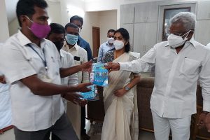 SANITIZERS AND MASKS DISTRIBUTED1