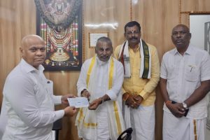 DONATION OF RS ONE CRORE