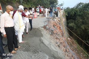 TTD CHAIRMAN INSPECTING ONGOING REPAIR WORKS IN SECOND GHAT ROAD10