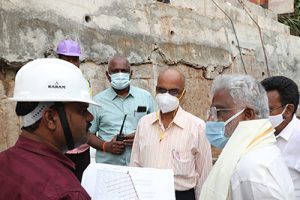 TTD CHAIRMAN INSPECTING ONGOING REPAIR WORKS IN SECOND GHAT ROAD8