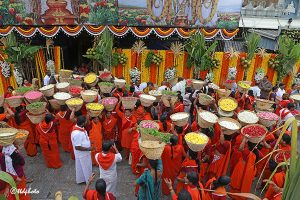 COLOURFUL PROCESSION OF FLOWERS HELD  7