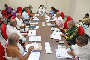 EO TTD REVIEW MEETING WITH THE PRINCIPALS OF ALL VEDA VIJNANA PEEETHAMS OF TTD1