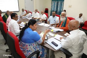 EO TTD REVIEW MEETING WITH THE PRINCIPALS OF ALL VEDA VIJNANA PEEETHAMS OF TTD2