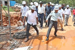 AP CS VISIT TO UNDER CONSTRUCTION SITE OF SP PAEDIATRIC SUPER SPECIALITY HOSPITAL1