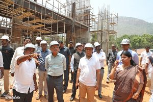 AP CS VISIT TO UNDER CONSTRUCTION SITE OF SP PAEDIATRIC SUPER SPECIALITY HOSPITAL3