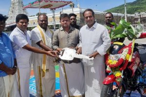 DONATION OF TWO WHEELER