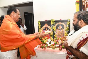 TTD CHAIRMAN PERFORMS PUJA AT HIS NEW OFFICE4