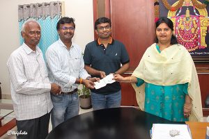 DONATION OF Rs 10 LAKHS