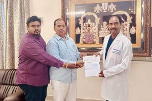 DONATION OF RS 10 LAKHS