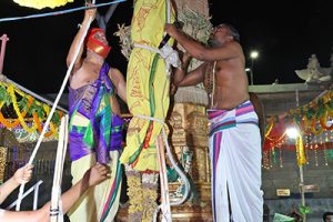 DHWAJAVAROHANAM MARKS CONCLUSION OF ANNUAL FEST