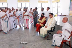 TTD CHAIRMAN VISIT TO VEDA PATHASHALA IN KEESARAGUTTA2 TTD CHAIRMAN VISIT TO VEDA PATHASHALA IN KEESARAGUTTA2