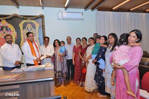 DONATION OF ONE CRORE TO TTD DONATION OF ONE CRORE TO TTD