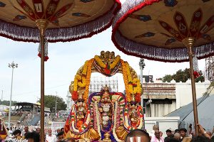 PROCESSION OF LORD MALAYAPPA SWAMY ADORNED WITH PAVITHRA MALA PROCESSION OF LORD MALAYAPPA SWAMY ADORNED WITH PAVITHRA MALA