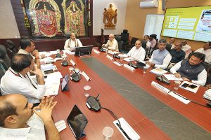 TTD EO REVIEW ON SRIVARI BRAHMOTSAVAM ARRANGEMENTS WITH DIST OFFICIALS1 TTD EO REVIEW ON SRIVARI BRAHMOTSAVAM ARRANGEMENTS WITH DIST OFFICIALS1