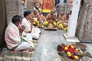 ANKURARPANAM HELD FOR PAVITROTSAVAMS AT KARVETINAGARAM TEMPLE1 ANKURARPANAM HELD FOR PAVITROTSAVAMS AT KARVETINAGARAM TEMPLE1