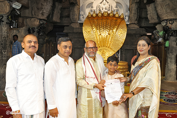 DONATION OF RS. 10 LAKHS