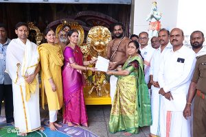 DONATION OF SIMHA GAJA VAHANAM TO SKVST DONATION OF SIMHA GAJA VAHANAM TO SKVST
