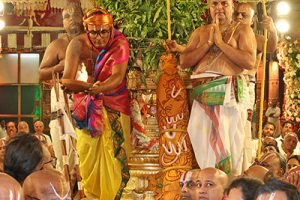 DWAJAROHANAM IN SRIVARI TEMPLE2