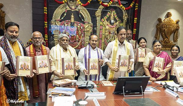 RELEASE OF SRIVARI BRAHMOTSAVAAM BOOKLETS BY CHAIRMAN TTD1