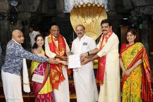 DONATION OF RS. 10 LAKHS
