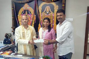 DONATION OF RS. 10 LAKHS TO TTD DONATION OF RS. 10 LAKHS TO TTD