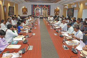 EO TTD REVIEW ON SRIVARI NAVARATHRI BRAHMOTSAVAM ARRANGEMENTS3 EO TTD REVIEW ON SRIVARI NAVARATHRI BRAHMOTSAVAM ARRANGEMENTS3
