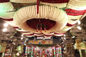 FLORAL DECORATIONS INSIDE SRIVARI TEMPLE1 FLORAL DECORATIONS INSIDE SRIVARI TEMPLE1