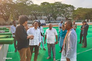 JEO (H&E) INSPECTS PINDI DEEPA MAHOTSAVAM ARRANGEMENTS JEO (H&E) INSPECTS PINDI DEEPA MAHOTSAVAM ARRANGEMENTS