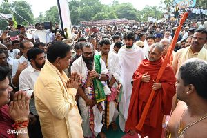 LAYING OF FOUNDATION STONE FOR SV TEMPLE IN KHAMMAM3