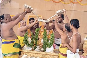 SNAPANA TIRUMANJANAM IN APPALAYAGUTA TEMPLE