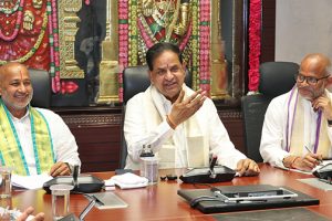TTD CHAIRMAN ADDRESSING MEDIA AT ANNAMAYYA BHAVAN IN TIRUMALA TTD CHAIRMAN ADDRESSING MEDIA AT ANNAMAYYA BHAVAN IN TIRUMALA