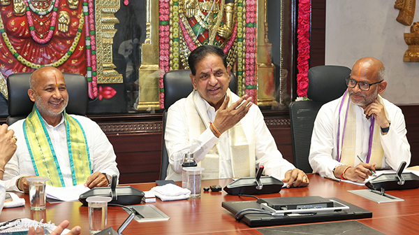 TTD CHAIRMAN ADDRESSING MEDIA AT ANNAMAYYA BHAVAN IN TIRUMALA